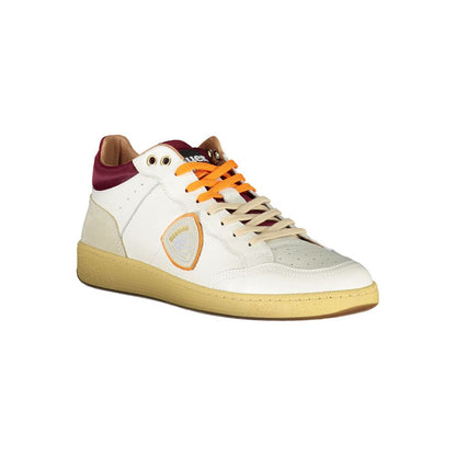 Blauer White Polyester Sneaker