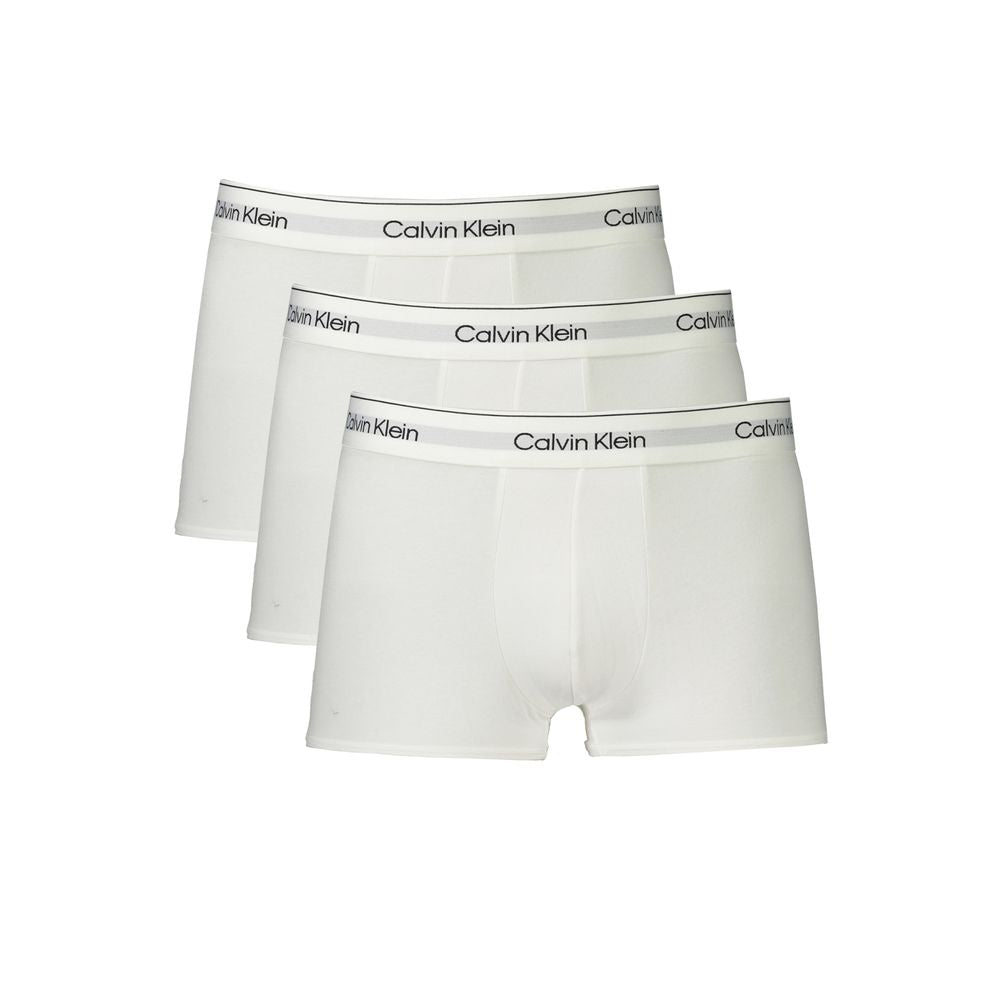 Calvin Klein White Cotton Men Boxer Short CA-35388-XXL