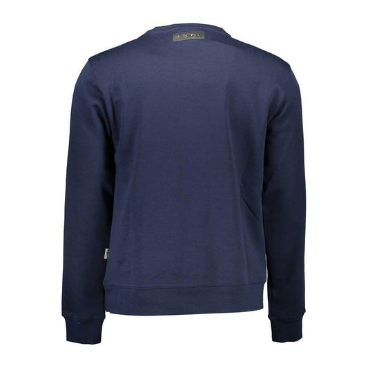 Plein Sport Blue Cotton Men Sweater PL-36967-S