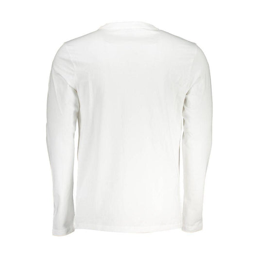 Hugo Boss White Cotton Men TShirt BO-37830-S