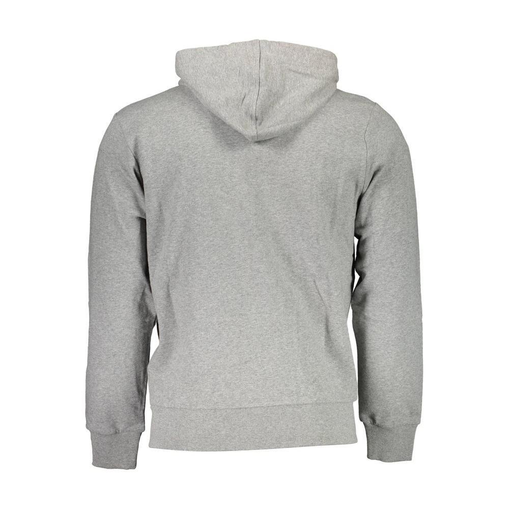 La Martina Brown Cotton Men Sweater Hoodie LA-27680-L