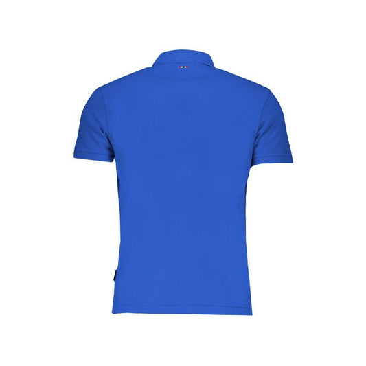 Napapijri Blue Cotton Polo Shirt NA-29497-S