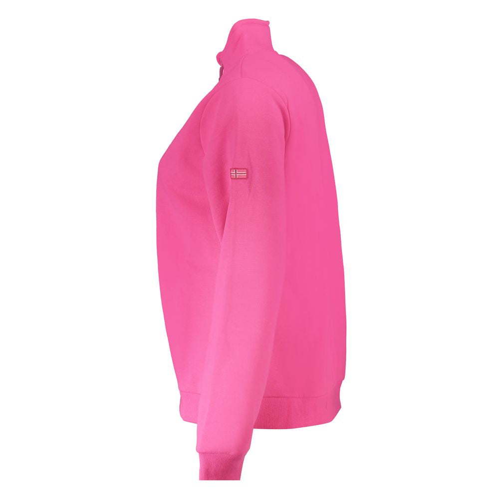 Norway 1963 Pink Cotton Women Sweater NO-31793-L