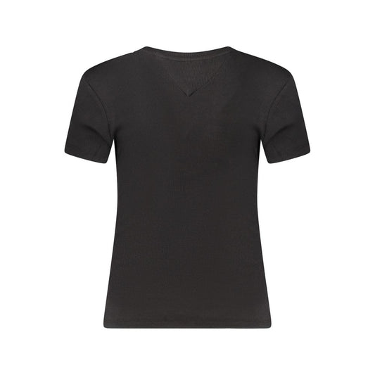 Tommy Hilfiger Black Cotton Tops & T-Shirt TO-36131-S