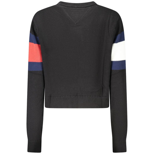 Tommy Hilfiger Black Cotton Women Sweater TO-36244-S