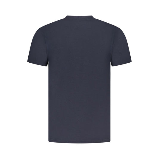 Cavalli Class Blue Cotton Men T-Shirt CA-36653-XL