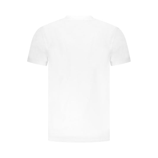 Cavalli Class White Cotton Men T-Shirt CA-36668-M