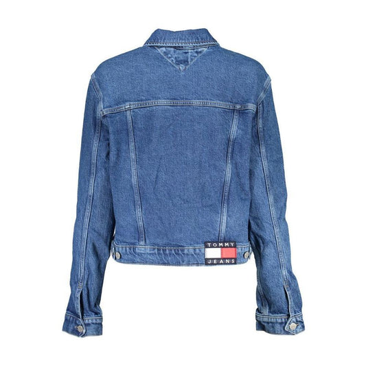 Tommy Hilfiger Blue Cotton Women Jacket TO-36863-XS