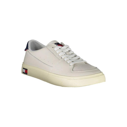 Tommy Hilfiger White Leather Men Sneaker TO-20370-EU40/US7