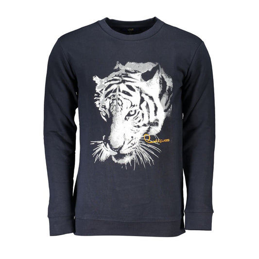 Cavalli Class Blue Cotton Sweater CA-26757-L