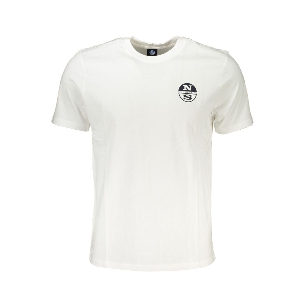 North Sails White Cotton T-Shirt NO-27349-XL