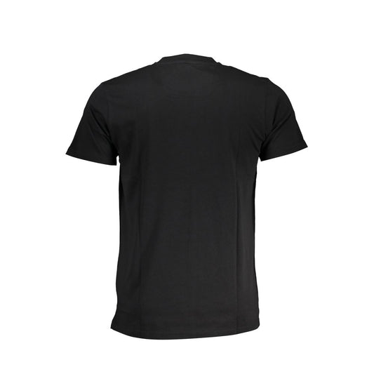 Cavalli Class Black Cotton T-Shirt CA-28629-XL