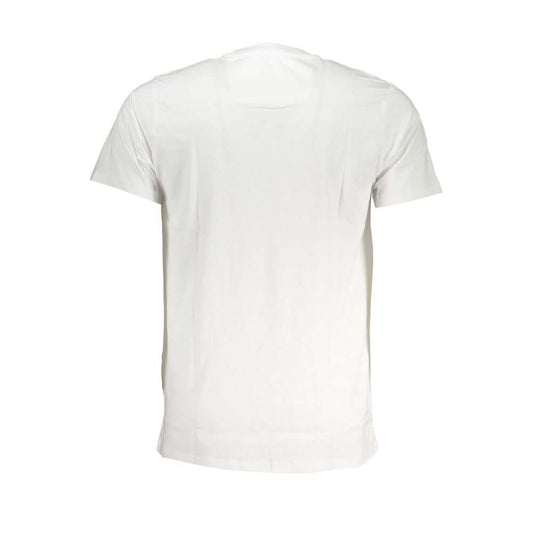 Cavalli Class White Cotton T-Shirt CA-28635-XL