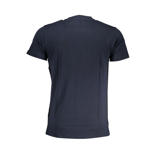 Cavalli Class Blue Cotton T-Shirt CA-28636-XL