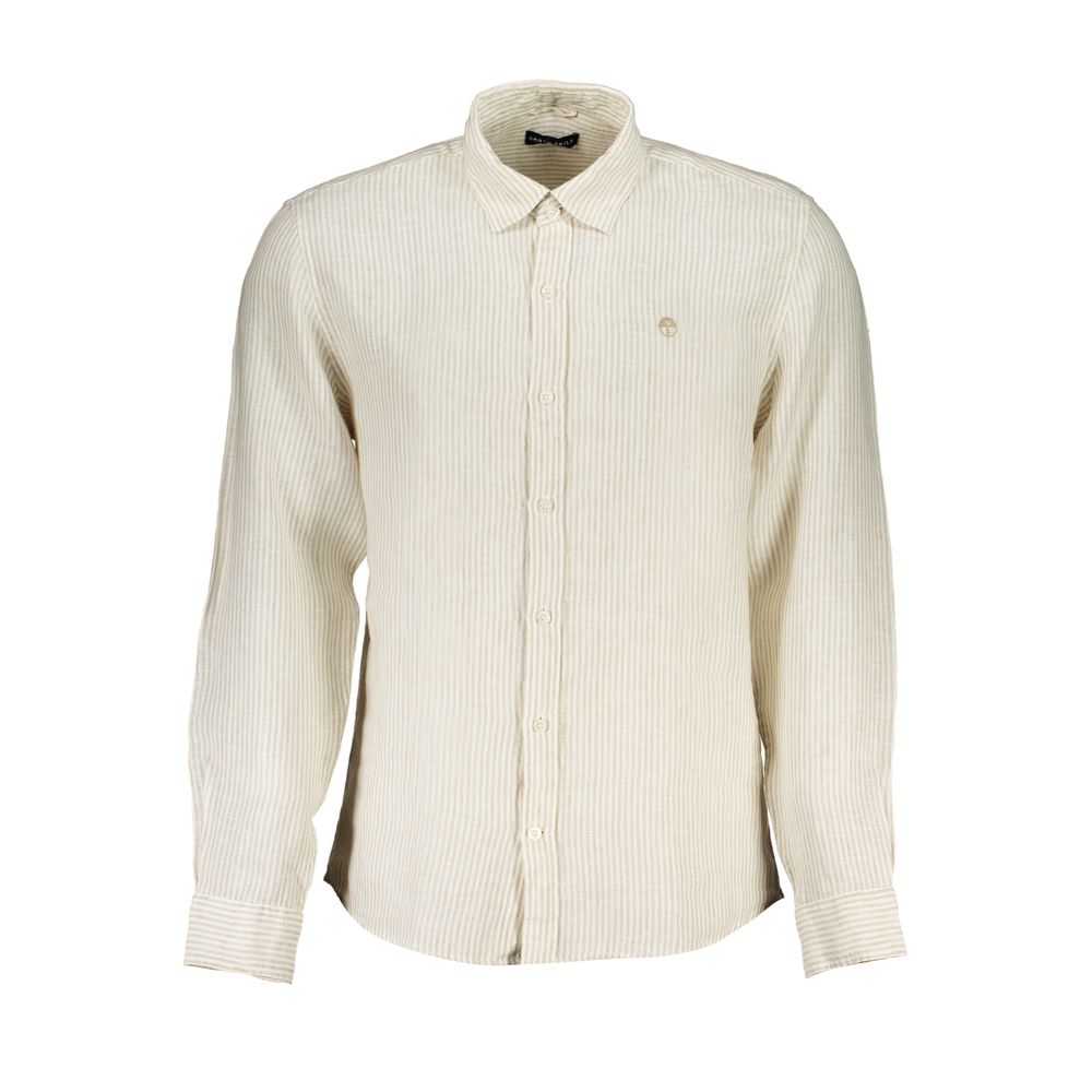 North Sails Beige Linen Mens Shirt
