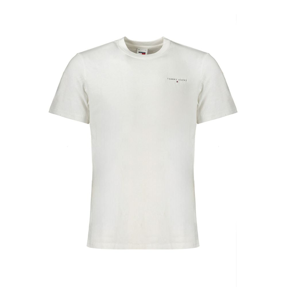 Tommy Hilfiger White Cotton Men T-Shirt TO-31905-XXL