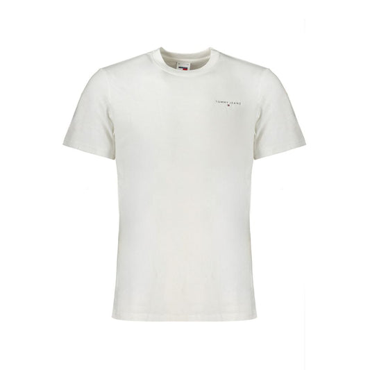 Tommy Hilfiger White Cotton Men T-Shirt TO-31905-XXL