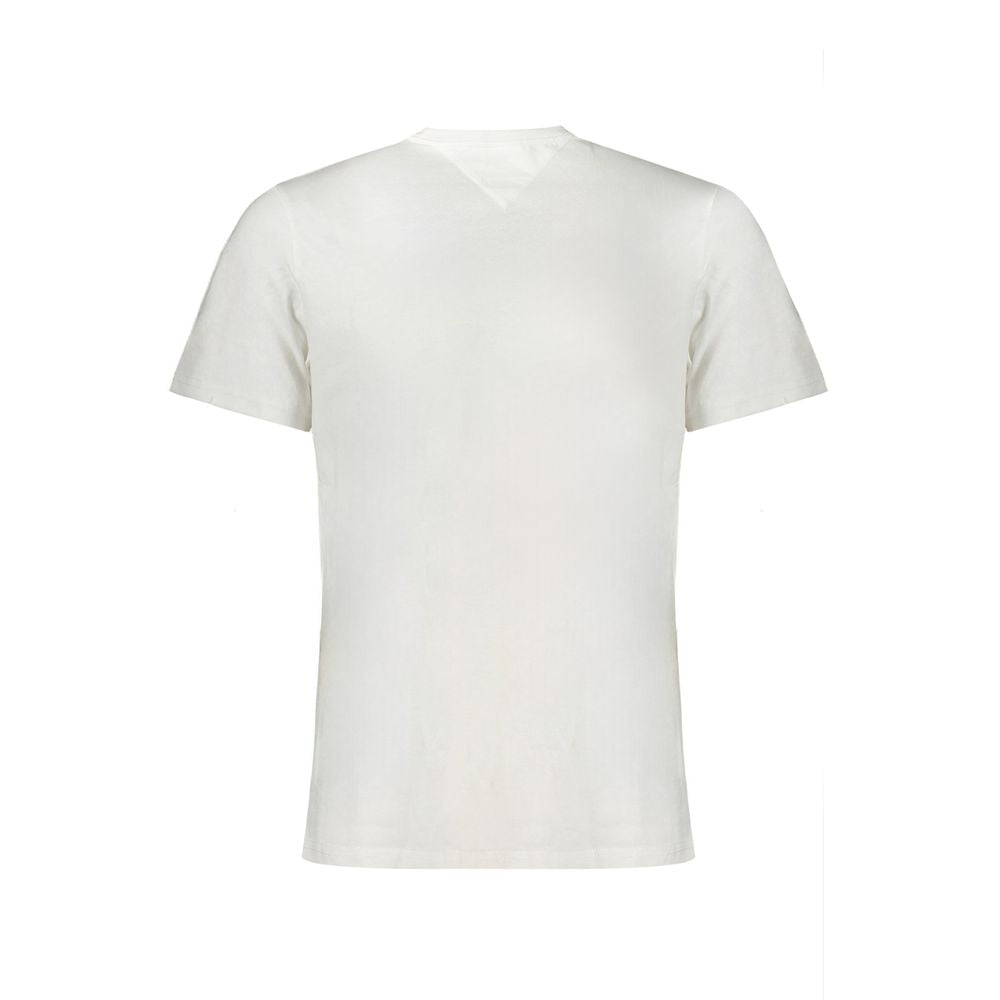 Tommy Hilfiger White Cotton Men T-Shirt TO-31905-XXL
