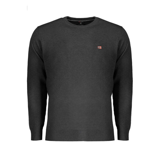 Norway 1963 Black Wool Men Sweater NO-32038-3XL