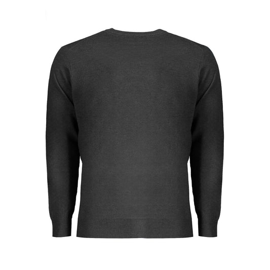 Norway 1963 Black Wool Men Sweater NO-32038-3XL