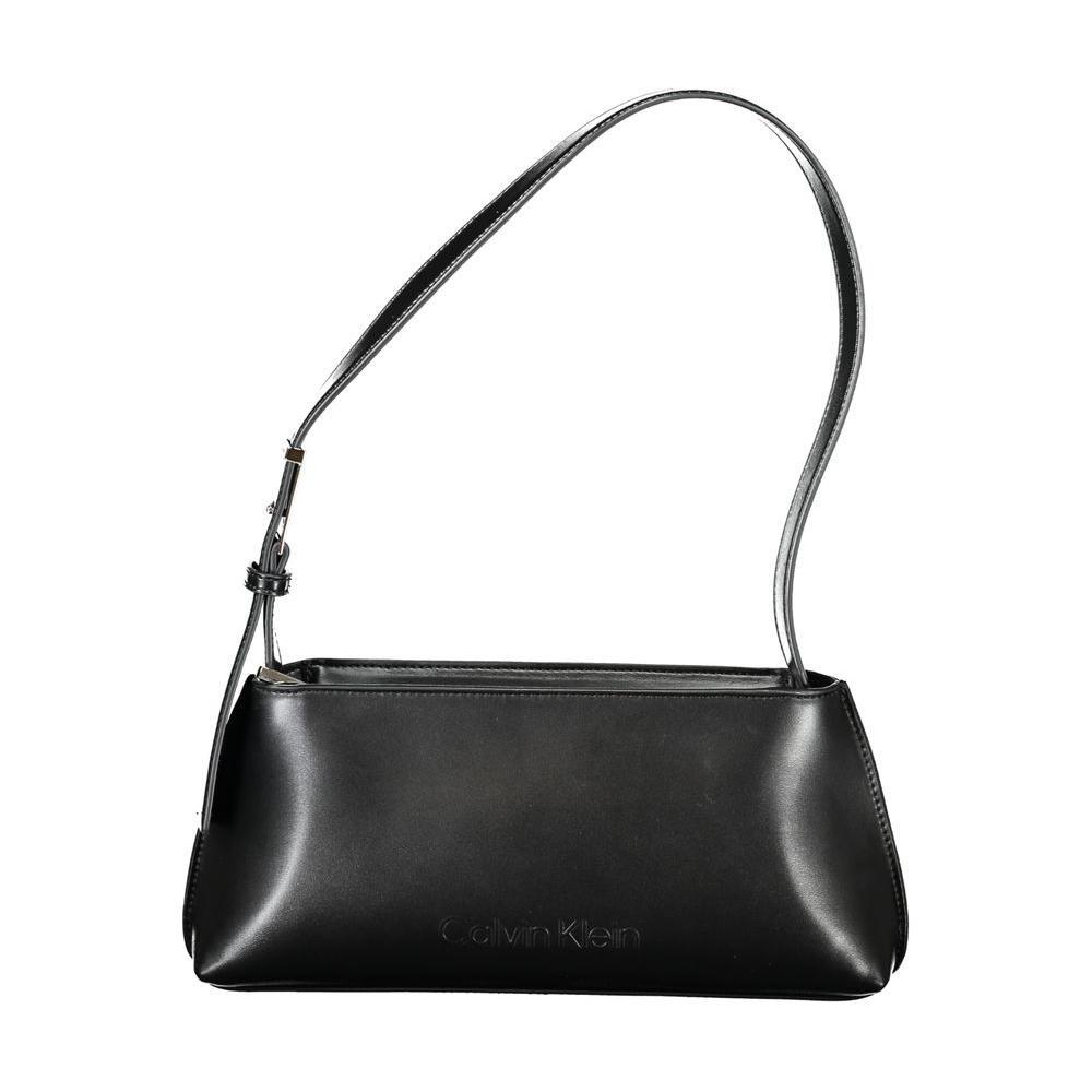 Calvin Klein Black Polyester Women Handbag CA-33638