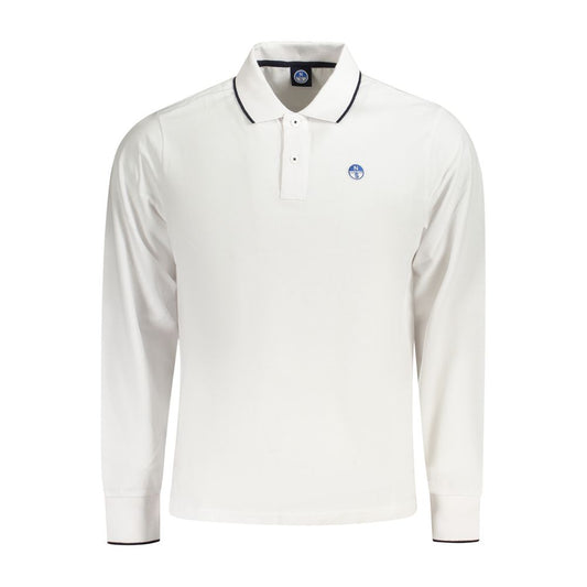North Sails White Cotton Men Polo Shirt NO-35811-XXL