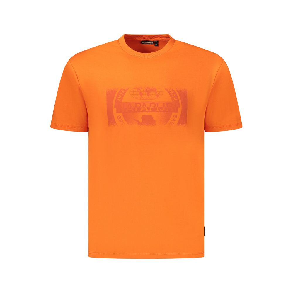 Napapijri Orange Cotton T-Shirt