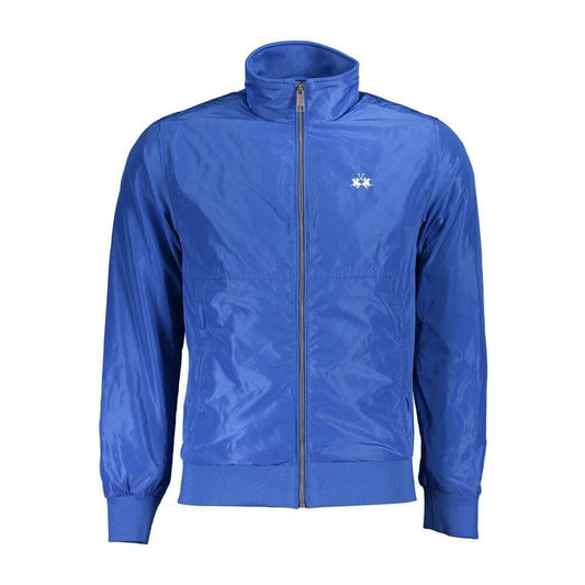 La Martina Blue Polyester Men Jacket LA-37269-S