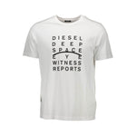Diesel White Cotton Men T-Shirt DI-38020-XL