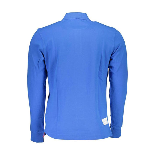 La Martina Elegant Long-Sleeved Polo in Chic Blue LA-27621-XL