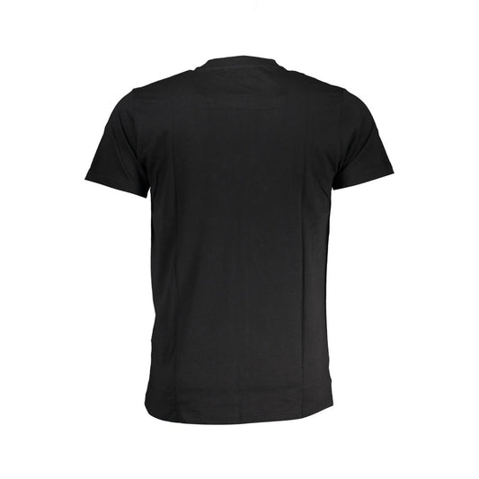 Cavalli Class Black Cotton T-Shirt CA-28632-L