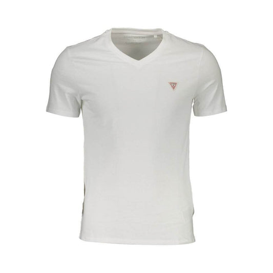 Guess Jeans White Organic Cotton Men T-Shirt GU-37561-XL
