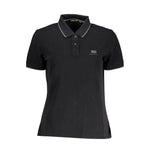 Napapijri Black Cotton Women Polo Shirt NA-37565-S