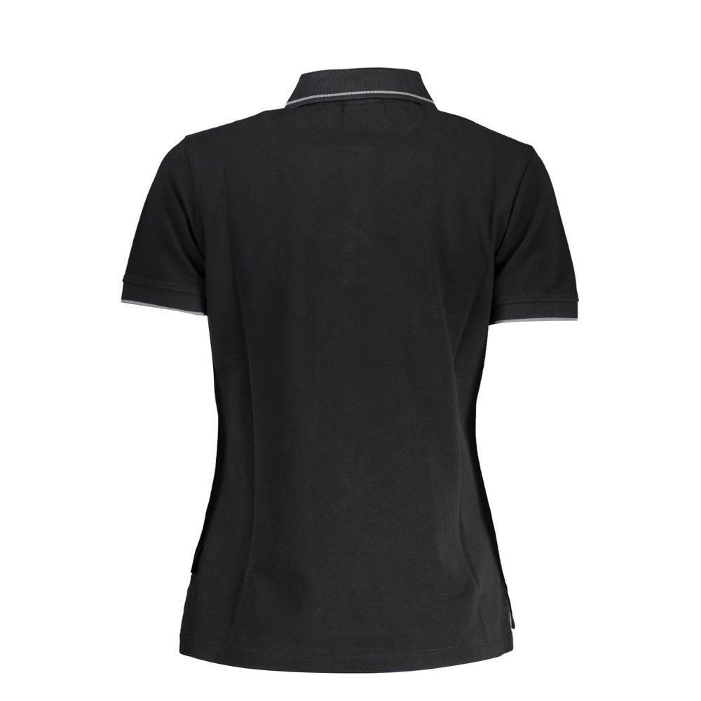 Napapijri Black Cotton Women Polo Shirt NA-37565-S