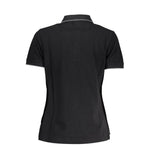 Napapijri Black Cotton Women Polo Shirt NA-37565-S