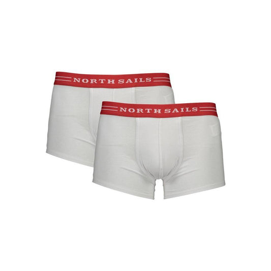 North Sails White Cotton Men Boxer NO-37671-S