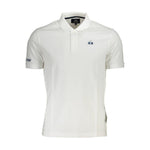 La Martina White Cotton Men Polo Shirt LA-37860-XL