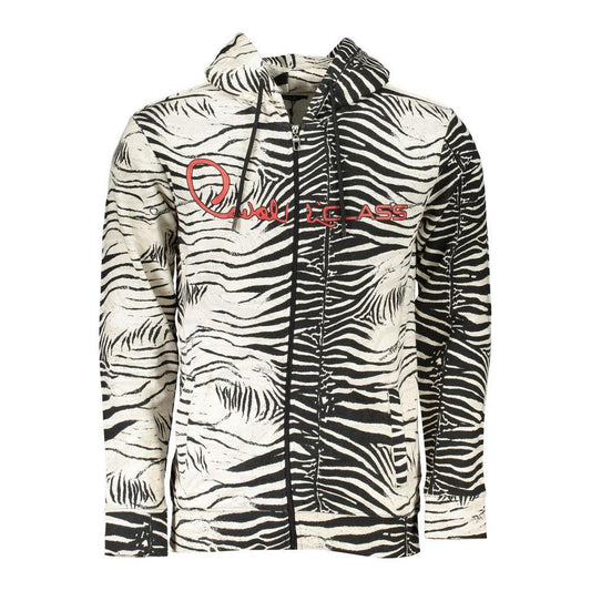 Cavalli Class White Cotton Mens Hooded Sweater CA-26799-L