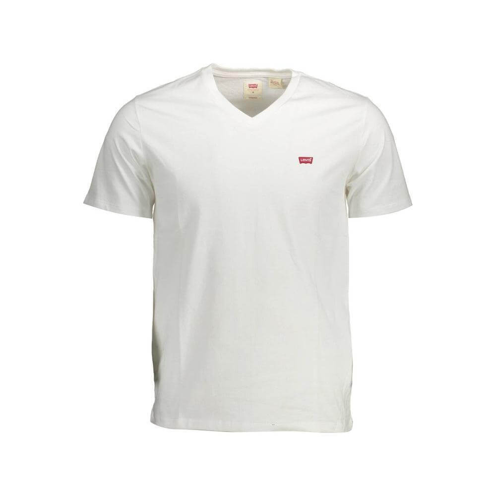 Levi's White Cotton Men T-Shirt LE-37234-S
