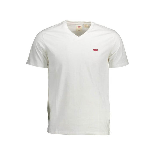 Levi's White Cotton Men T-Shirt LE-37234-S