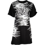 Cavalli Class Black Cotton Women Dress CA-36840-XS