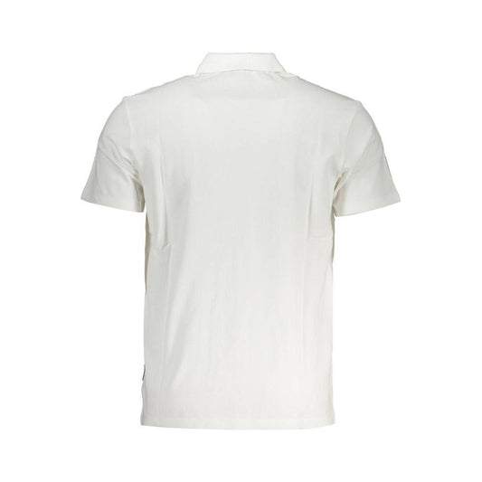 Napapijri White Cotton Men Polo Shirt NA-37512-S