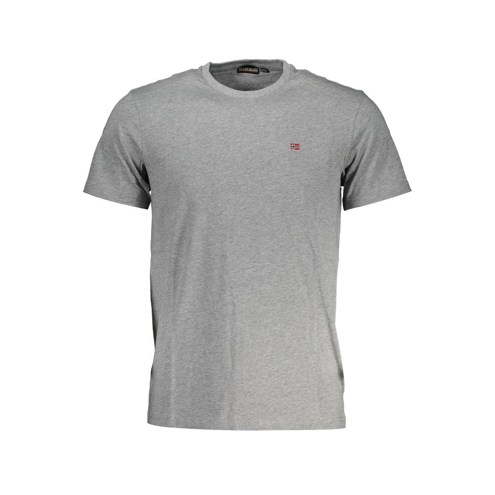 Napapijri Gray Cotton T-Shirt