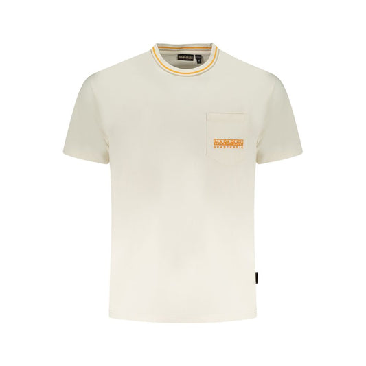 Napapijri White Cotton T-Shirt NA-35878-S