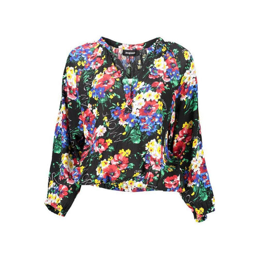 Desigual Black Viscose Women Top DE-8573-S