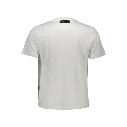 Plein Sport White Cotton Men T-Shirt PL-9566-S