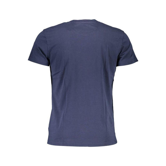 La Martina Elegant Crew Neck Cotton Tee with Embroidery LA-26352-M