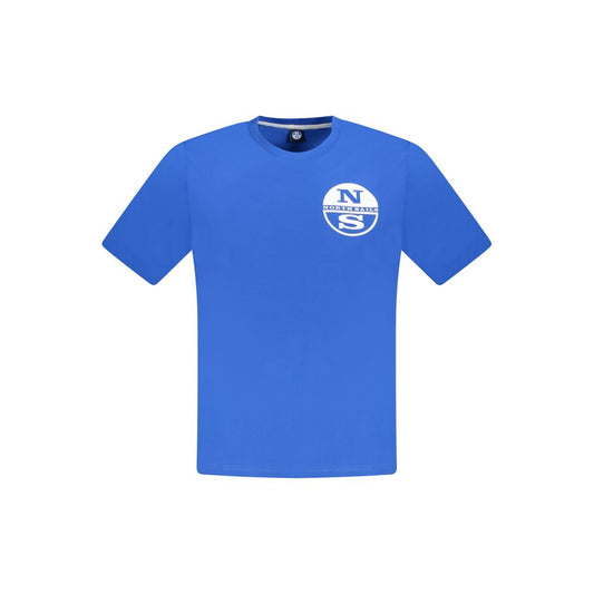 North Sails Blue Cotton Men T-Shirt NO-33740-S