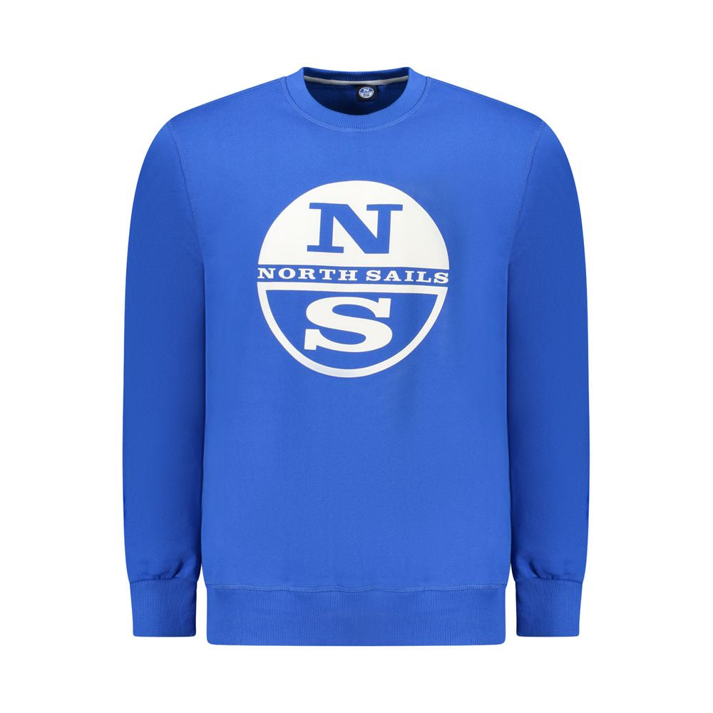 North Sails Blue Cotton Men Sweater NO-34349-S