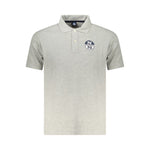 North Sails Gray Cotton Men Polo Shirt NO-35030-S